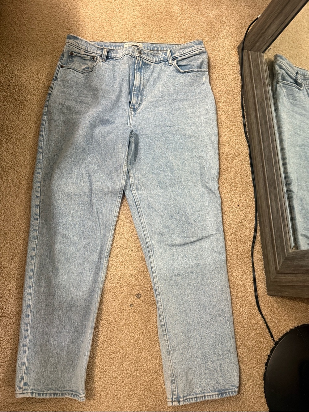 Abercrombie & Fitch Light Blue Boyfriend Jeans - Casual Relaxed Fit